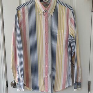 J. Crew Multicolor Striped Button-Down Shirt